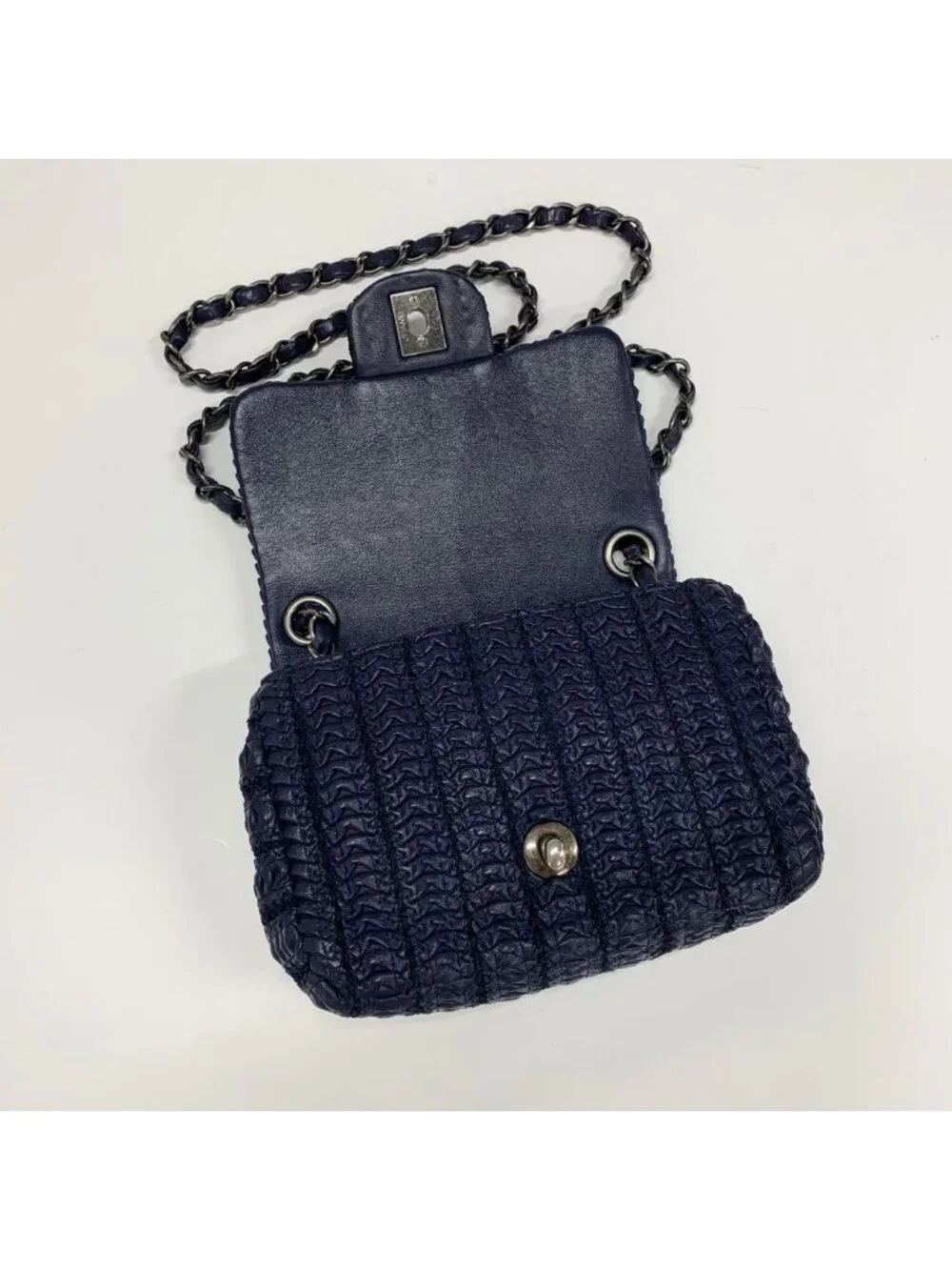 Chanel Cloche Flap CC Logo Lambskin Shoulder Bag